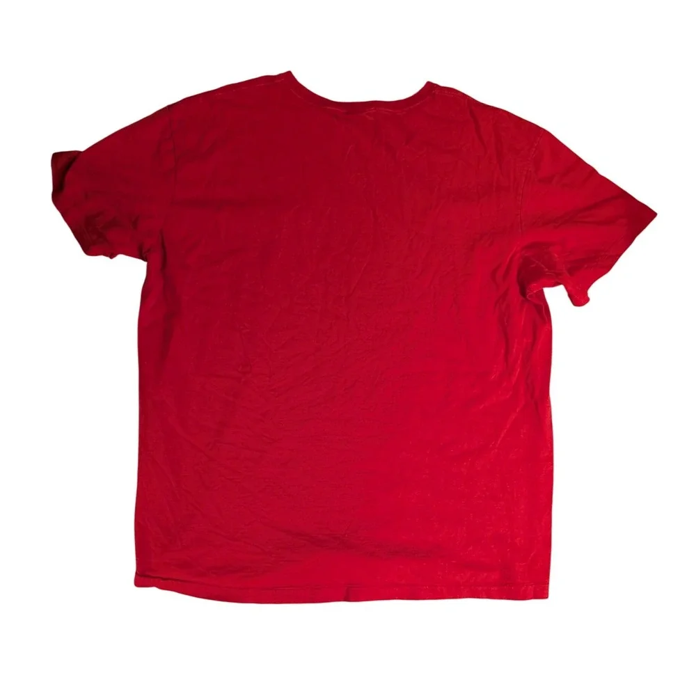 Vintage Polo Ralph Lauren Men's Red Pocket T-Shirt Single‎ Stitch Pony Logo-L